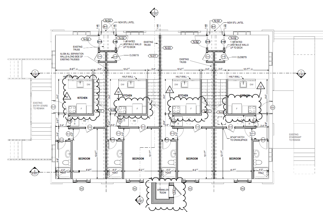 Mill Lofts 1st floor plan Lang Development Group